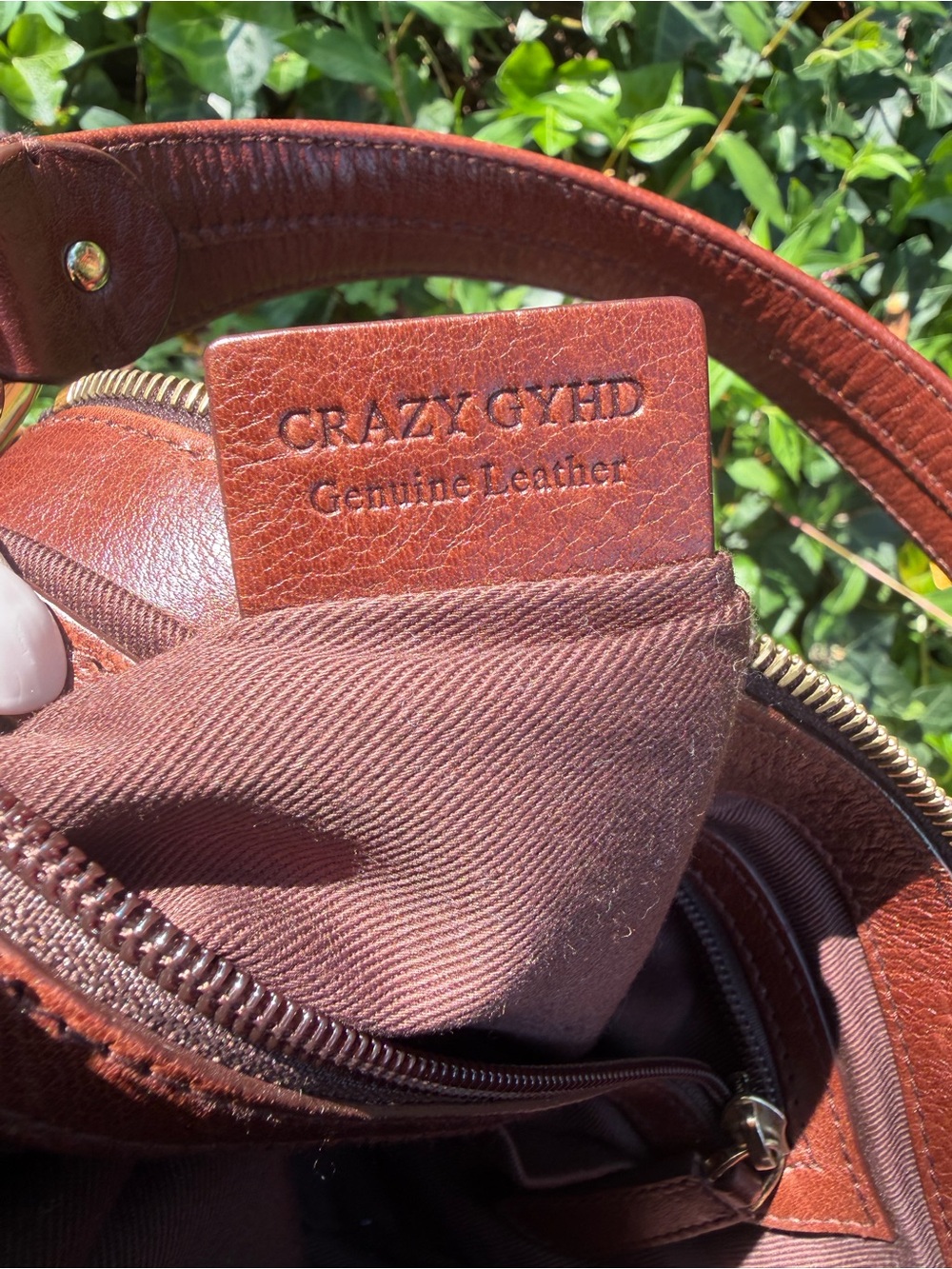 Bally VINTAGE Y2K Cognac Leather Shoulder Baguette Bag Pristine Gold Hardware - Picture 11 of 16